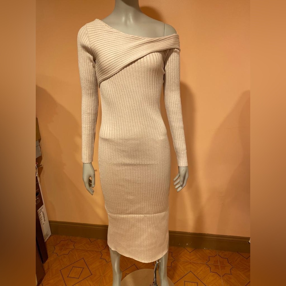 Heartloom knit dress , Small, Cream